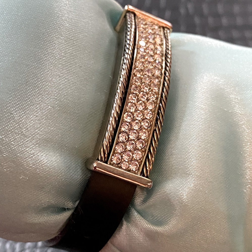 CZ and rubber band bracelet